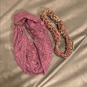 Colorful headbands.  Never worn.